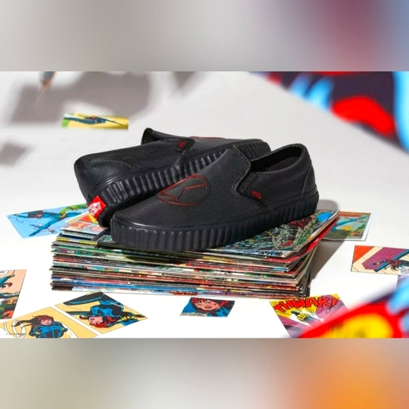 Vans X Marvel Black Widow Slip-On's *NWT* - Picture 2 of 8